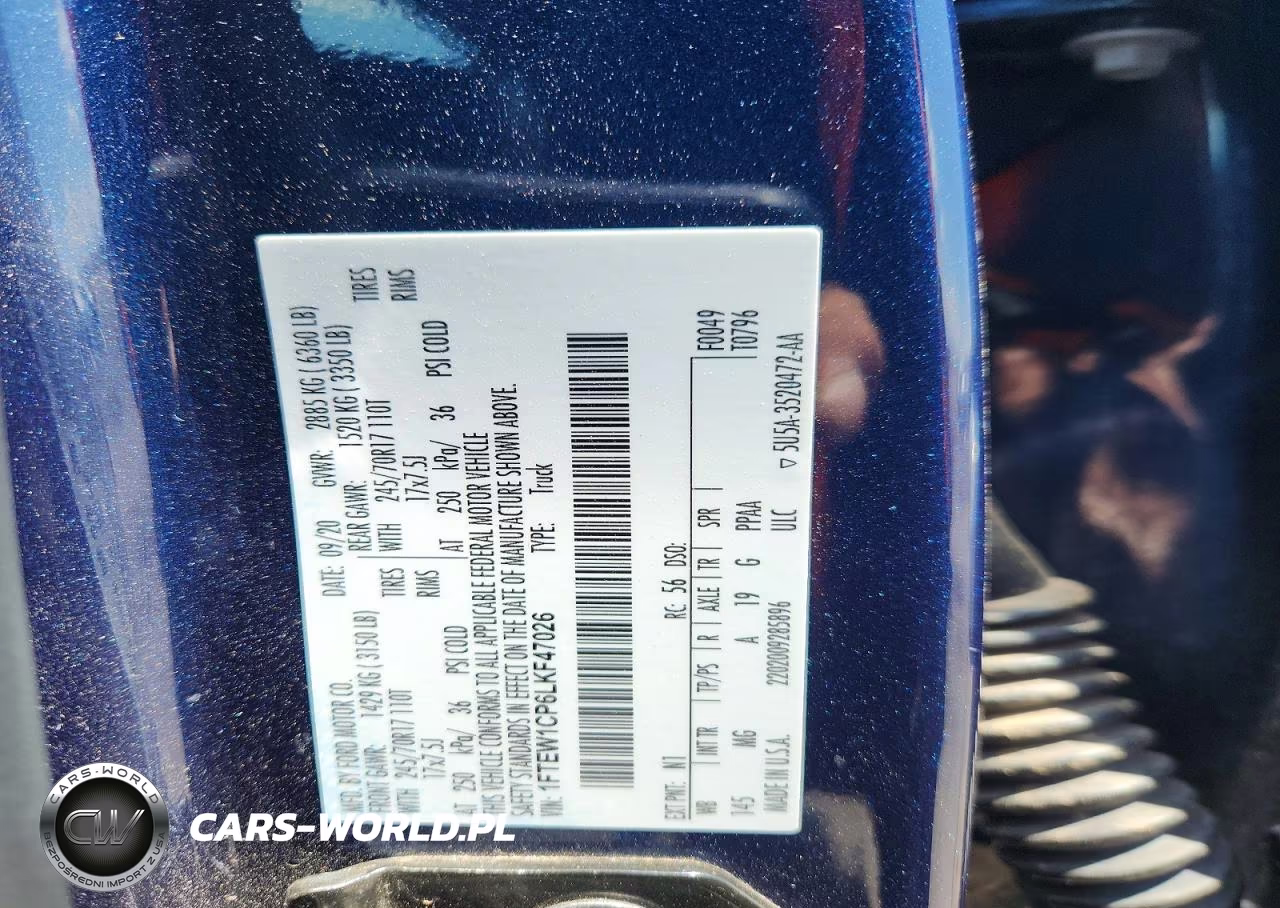 2020 Ford F150 Supercrew VIN:1FTEW1CP6LKF47026 - 12