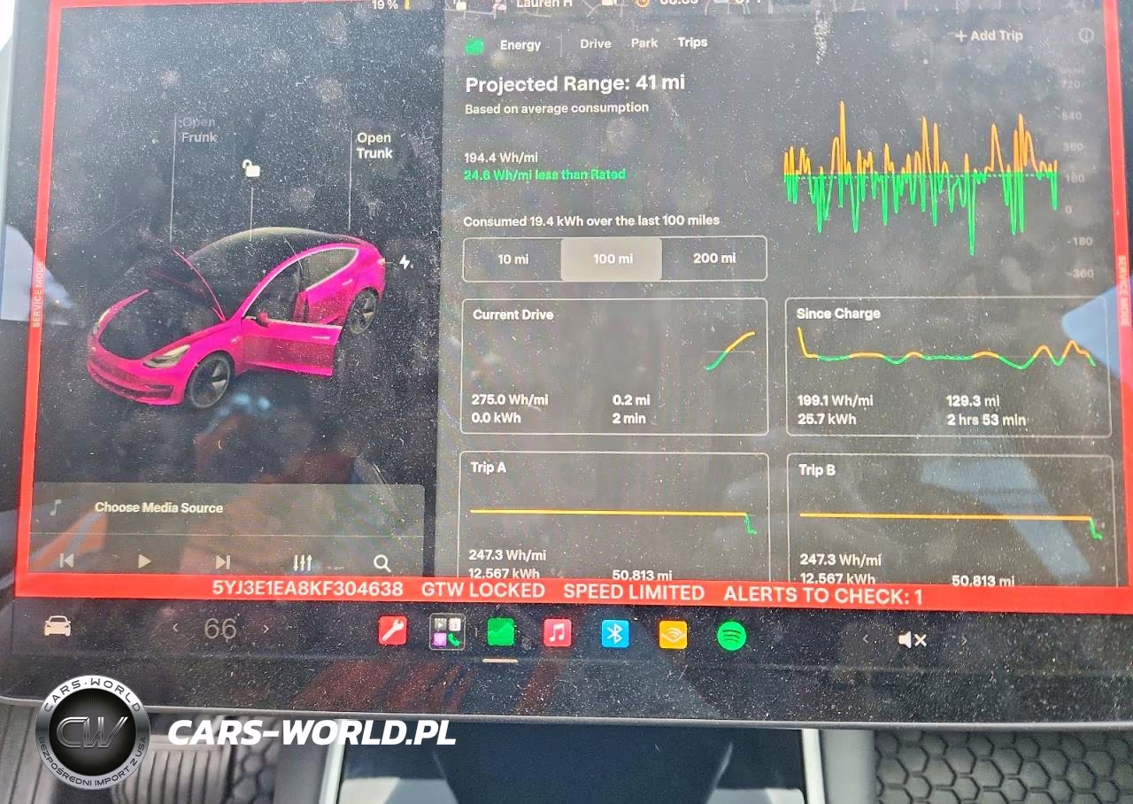 2019 Tesla Model 3 VIN:5YJ3E1EA8KF304638 - 9