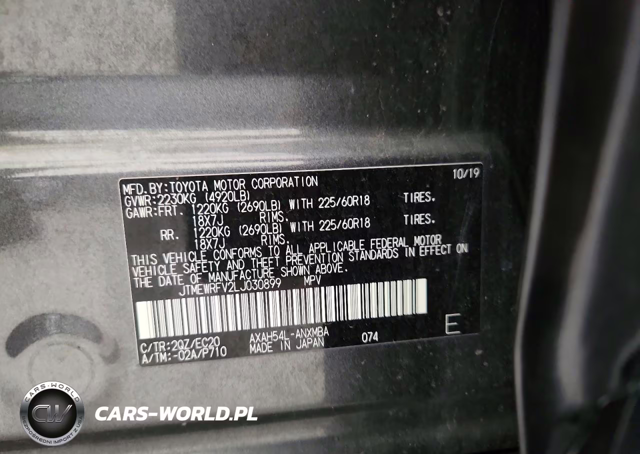 2020 Toyota Rav4 Xse VIN:JTMEWRFV2LJ030899 - 13