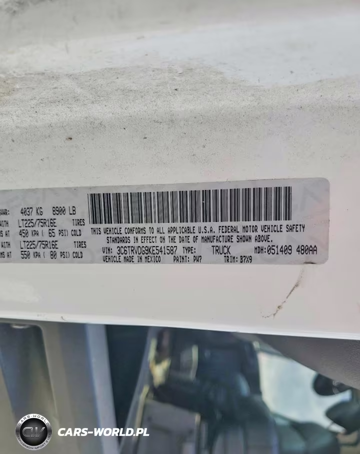 2019 Ram Promaster 2500 Delivery Van VIN:3C6TRVDG9KE541587 - 13