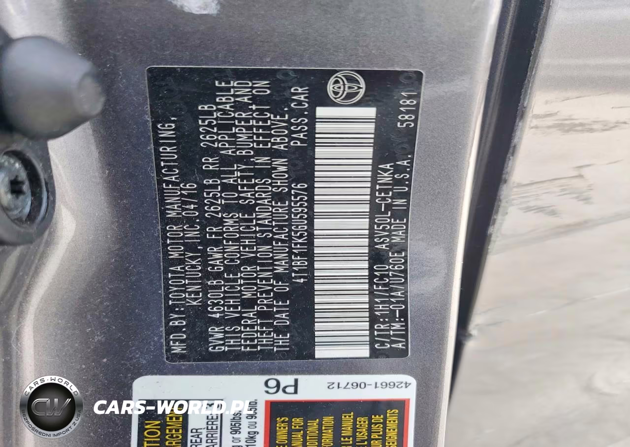 2016 Toyota Camry Le VIN:4T1BF1FK5GU595576 - 12