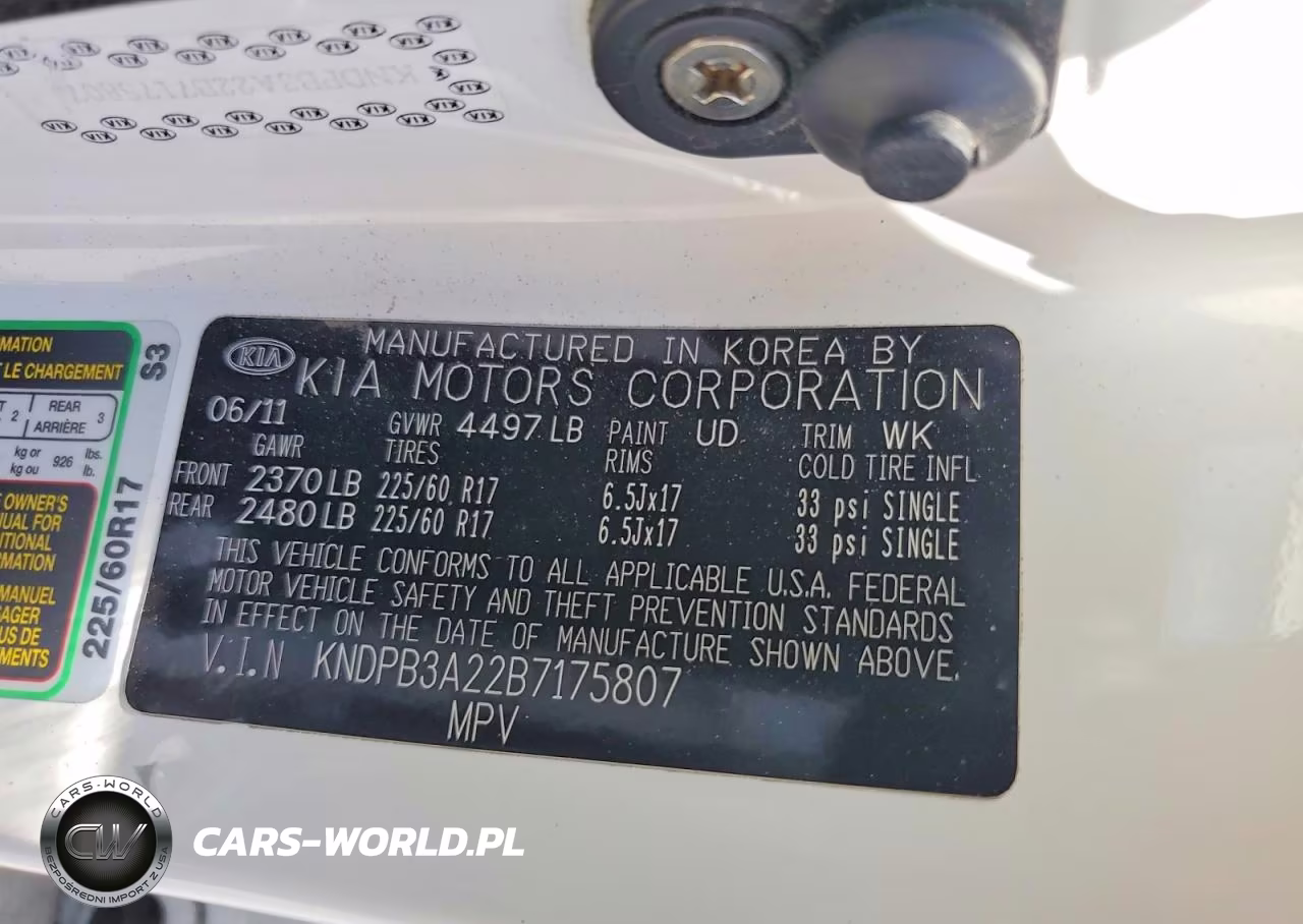 2011 Kia Sportage Lx VIN:KNDPB3A22B7175807 - 13