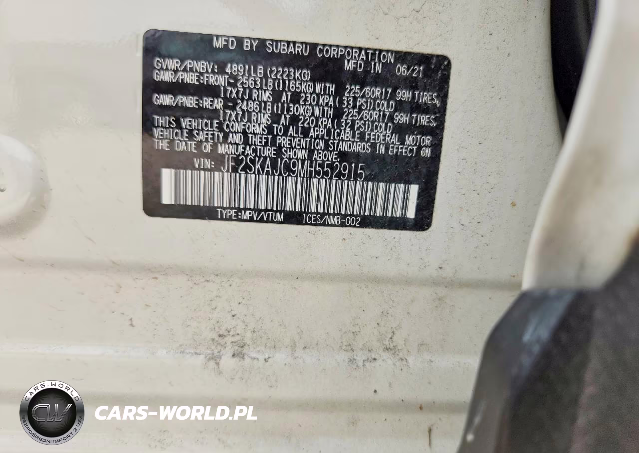 2021 Subaru Forester Premium VIN:JF2SKAJC9MH552915 - 12