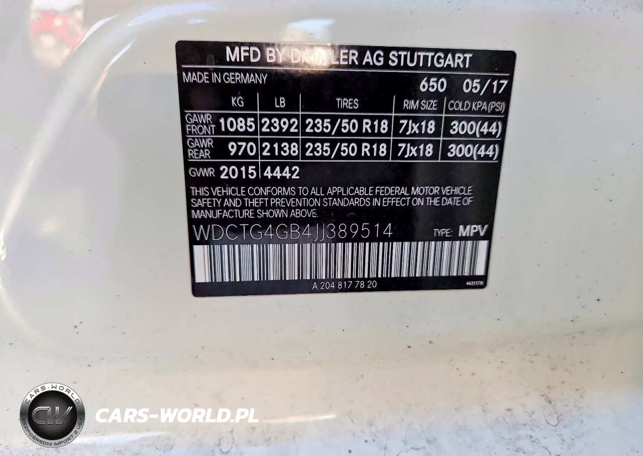 2018 Mercedes-Benz Gla 250 4Matic VIN:WDCTG4GB4JJ389514 - 12