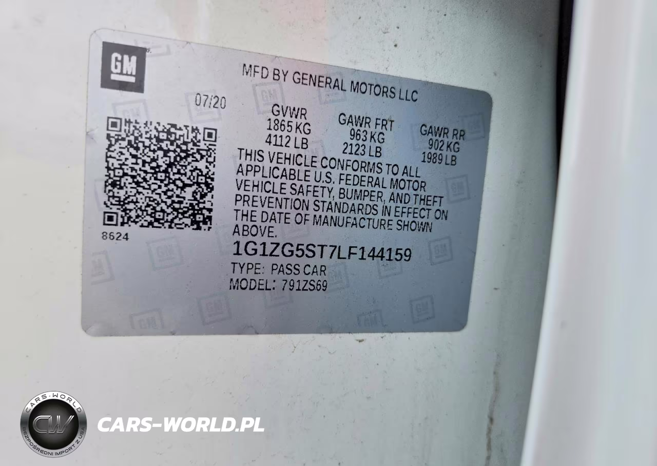 2020 Chevrolet Malibu Rs VIN:1G1ZG5ST7LF144159 - 12