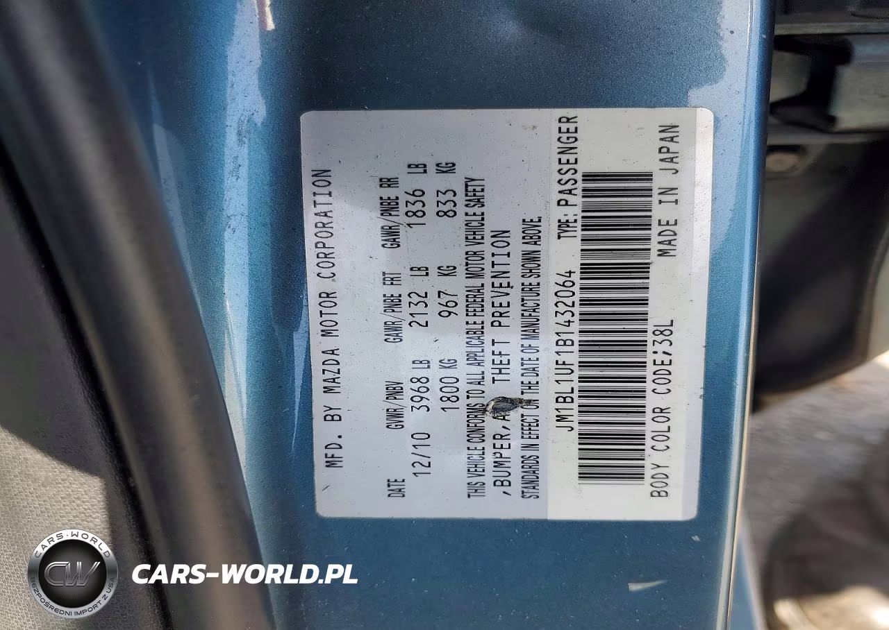 2011 Mazda 3 I VIN:JM1BL1UF1B1432064 - 12