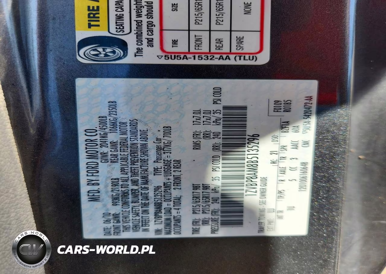 2011 Ford Mustang VIN:1ZVBP8AM8B5135296 - 13