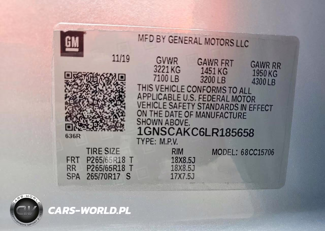 2020 Chevrolet Tahoe C1500 Ls VIN:1GNSCAKC6LR185658 - 13