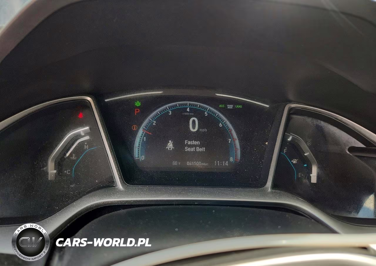2019 Honda Civic Ex VIN:19XFC1F38KE011444 - 9