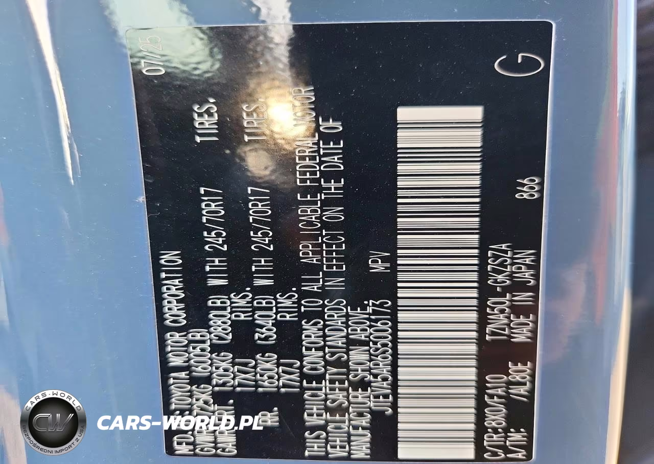 2025 Toyota 4Runner Sr5 VIN:JTEVA5AR6S5006173 - 13