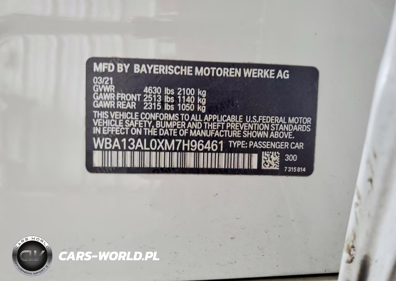 2021 BMW M235Xi VIN:WBA13AL0XM7H96461 - 13