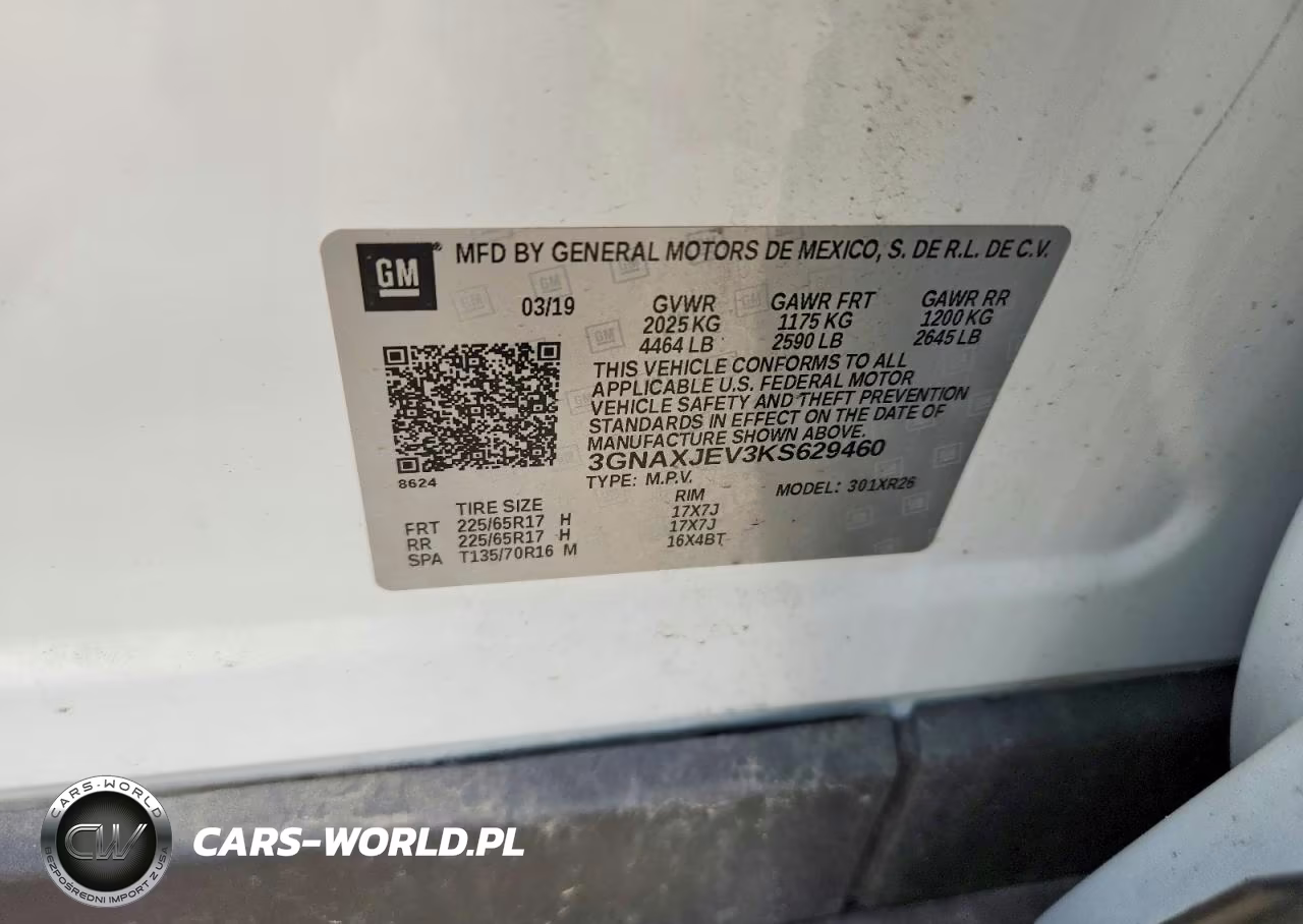 2019 Chevrolet Equinox Lt VIN:3GNAXJEV3KS629460 - 13