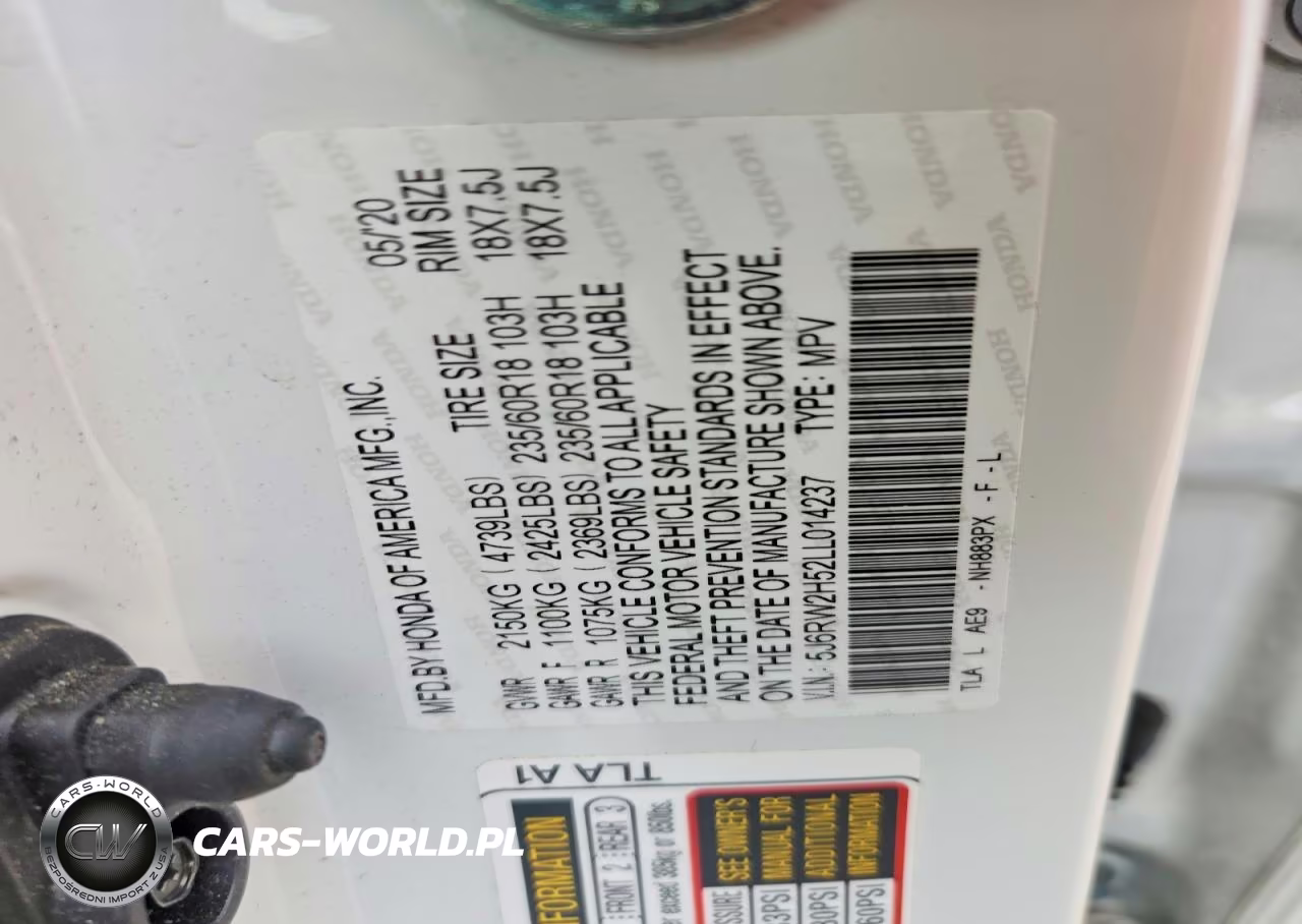 2020 Honda Cr-V Ex VIN:5J6RW2H52LL014237 - 12
