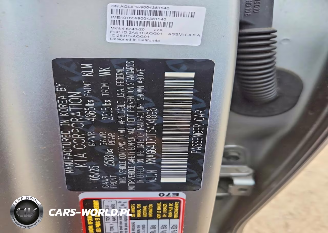 2026 Kia K5 Gt Line VIN:KNAG64J71T5404896 - 12
