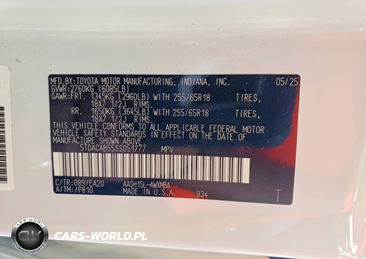 2025 Toyota Grand Highlander Hybrid Xle VIN:5TDACAB55SS051777 - 13