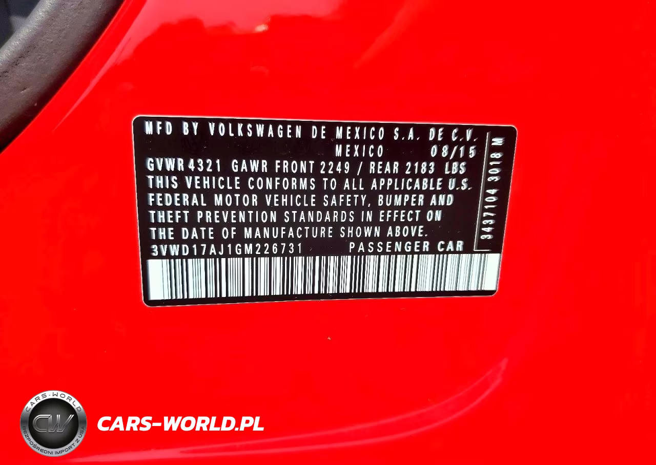 2016 Volkswagen Jetta Sport VIN:3VWD17AJ1GM226731 - 12