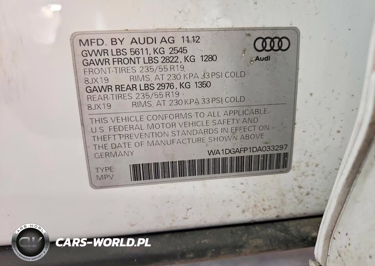 2013 Audi Q5 Premium Plus VIN:WA1DGAFP1DA033297 - 13