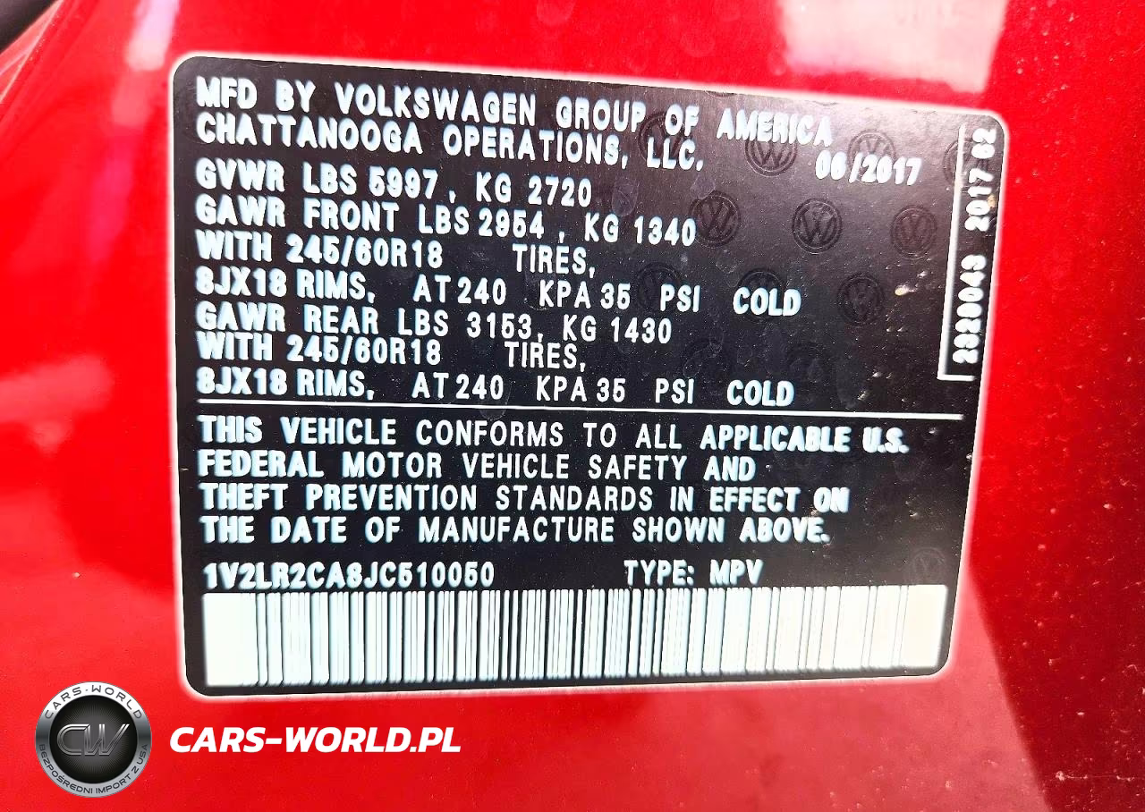 2018 Volkswagen Atlas Se VIN:1V2LR2CA8JC510050 - 14