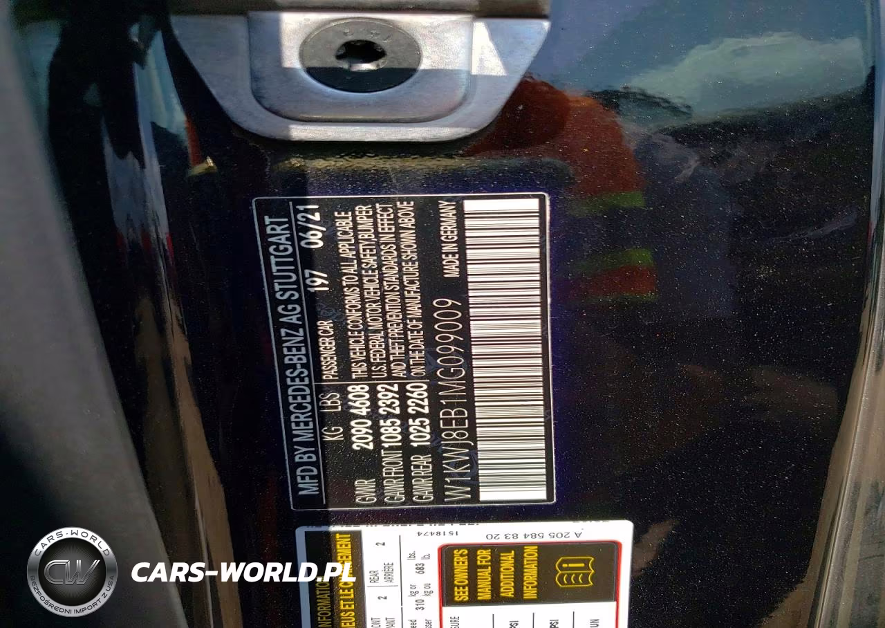 2021 Mercedes-Benz C 300 4Matic VIN:W1KWJ8EB1MG099009 - 12