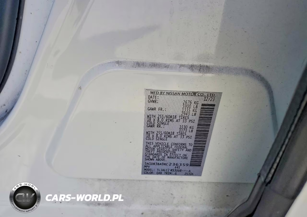 2024 Nissan Pathfinder Sv VIN:5N1DR3BA9RC236359 - 13