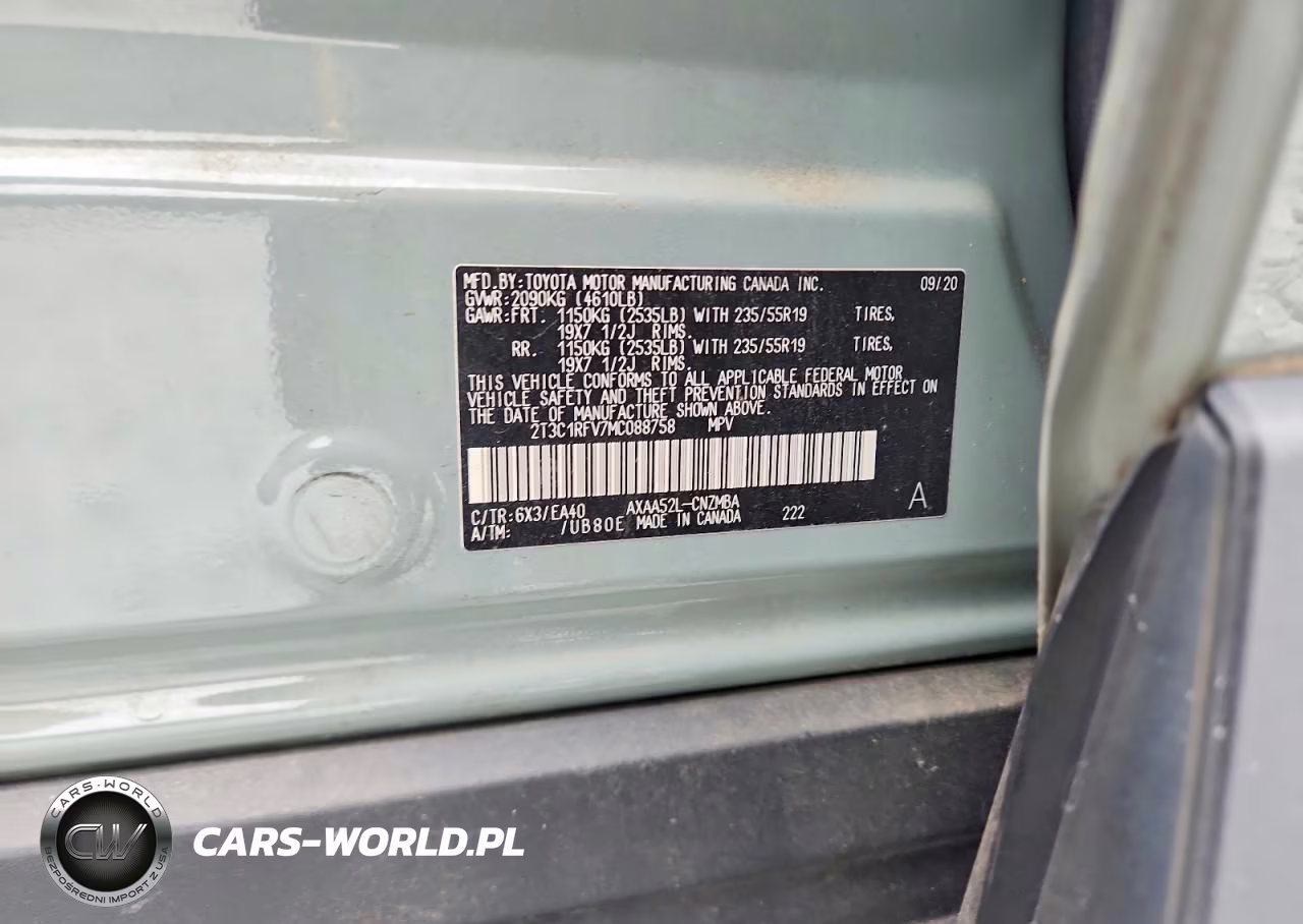 2021 Toyota Rav4 Xle Premium VIN:2T3C1RFV7MC088758 - 13