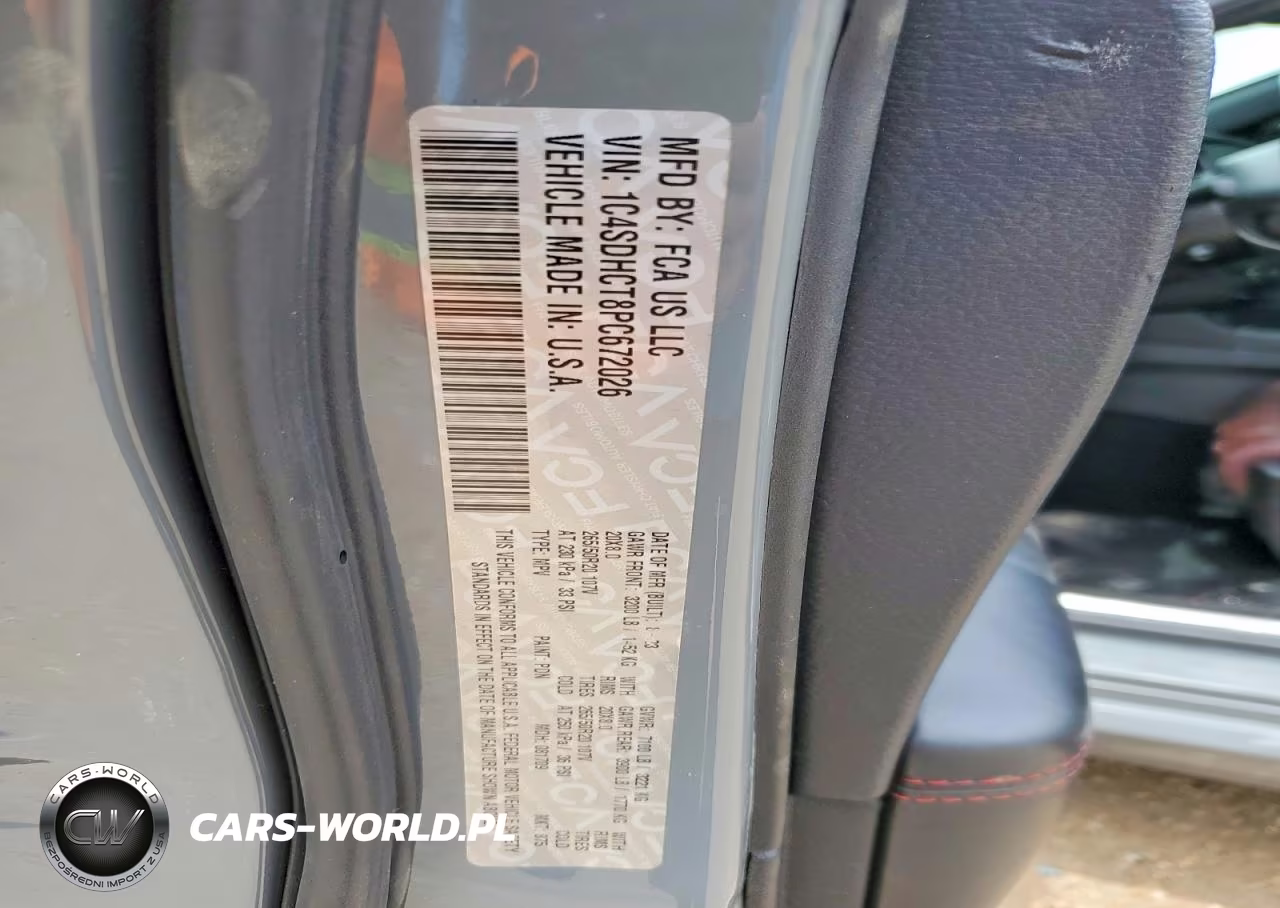 2023 Dodge Durango R-T Plus Rwd VIN:1C4SDHCT8PC672026 - 13