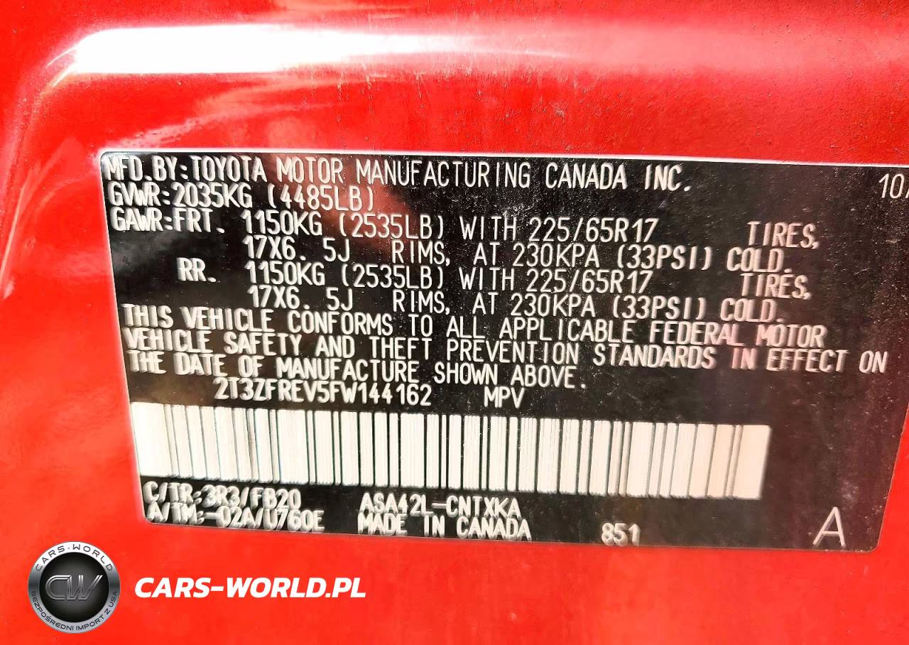 2015 Toyota Rav4 VIN:2T3ZFREV5FW144162 - 13