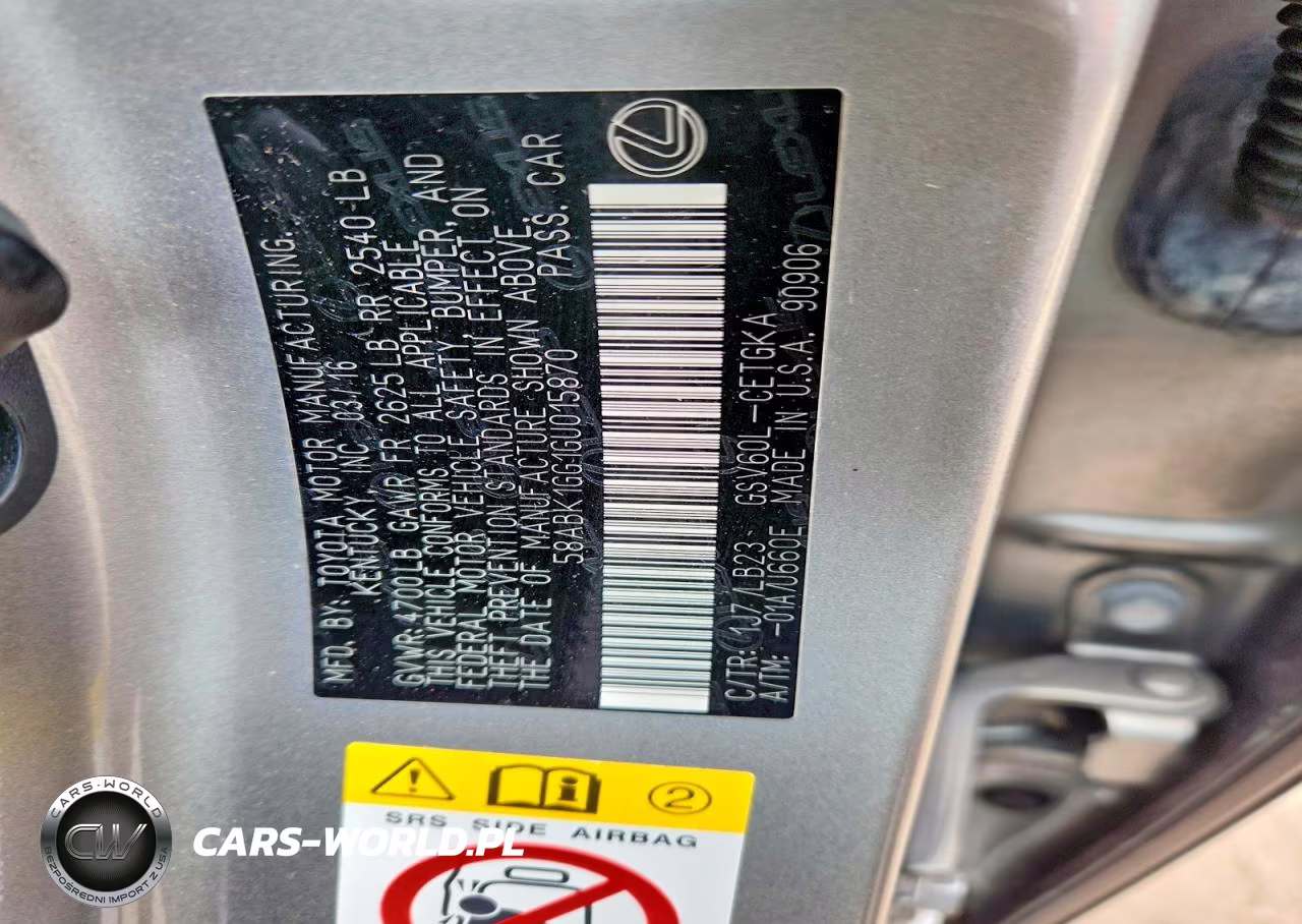 2016 Lexus Es 350 VIN:58ABK1GG1GU015870 - 12