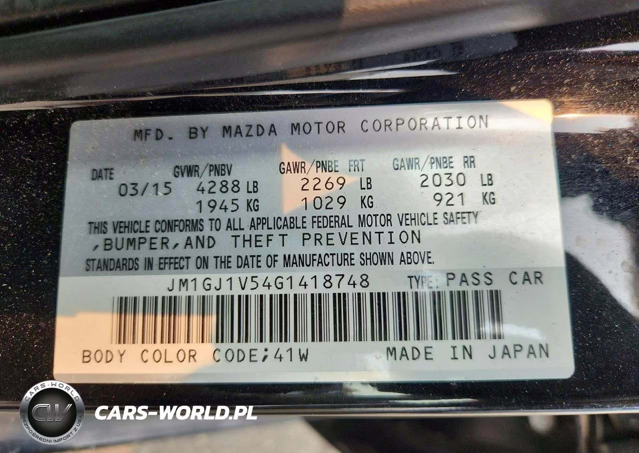 2016 Mazda 6 Touring VIN:JM1GJ1V54G1418748 - 12