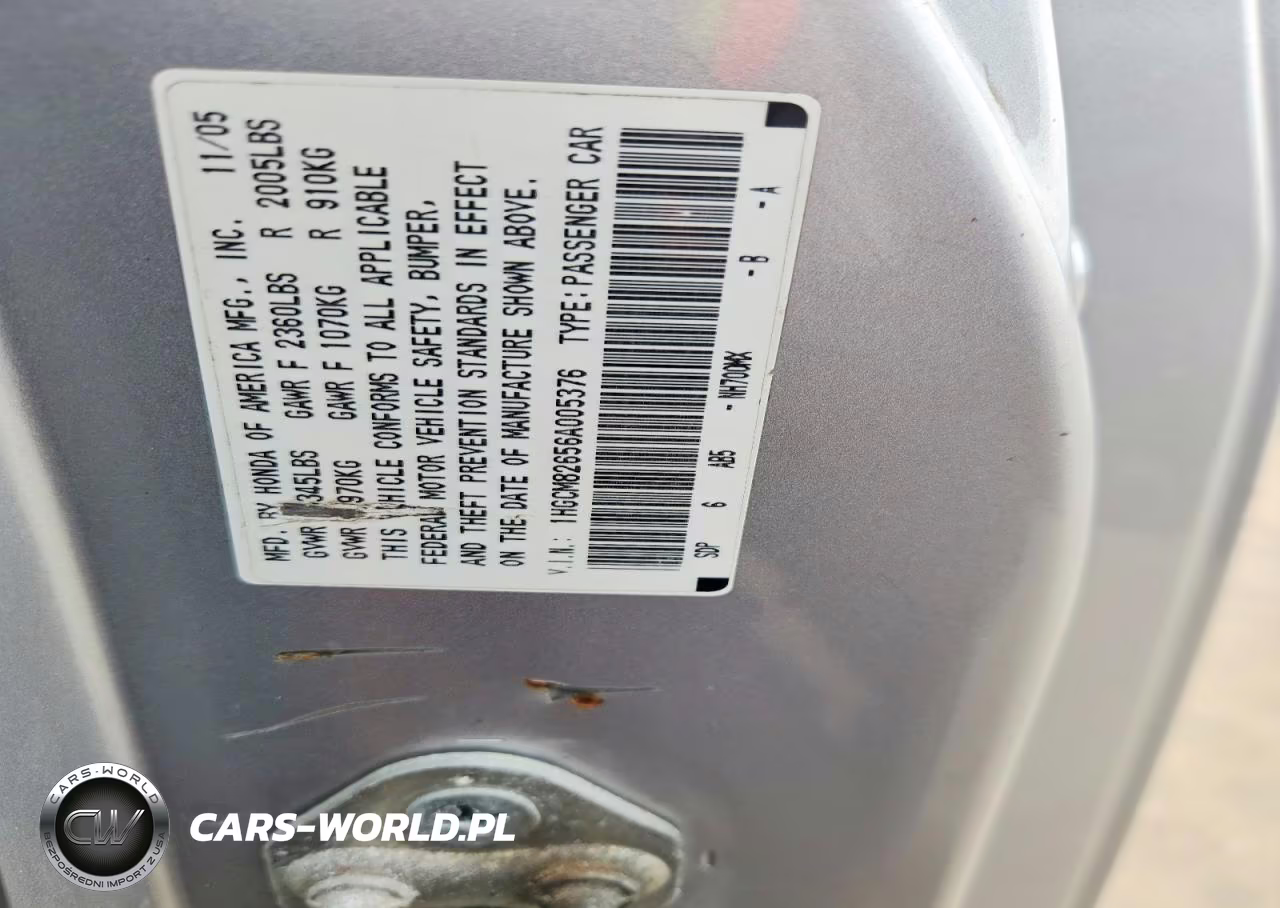 2006 Honda Accord Ex VIN:1HGCM82656A005376 - 13