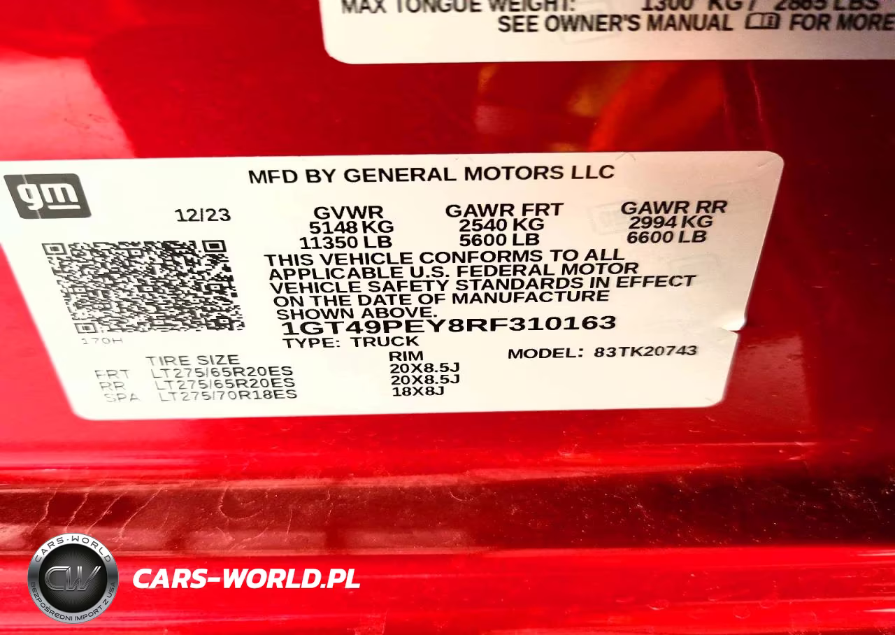 2024 GMC Sierra K2500 At4 VIN:1GT49PEY8RF310163 - 12
