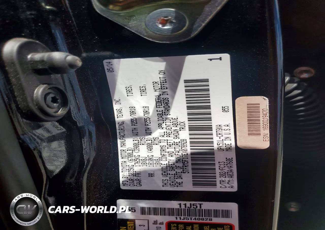 2014 Toyota Tundra VIN:5TFRM5F17EX078928 - 12