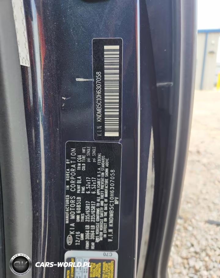 2017 Kia Sedona Lx VIN:KNDMB5C10H6307058 - 13
