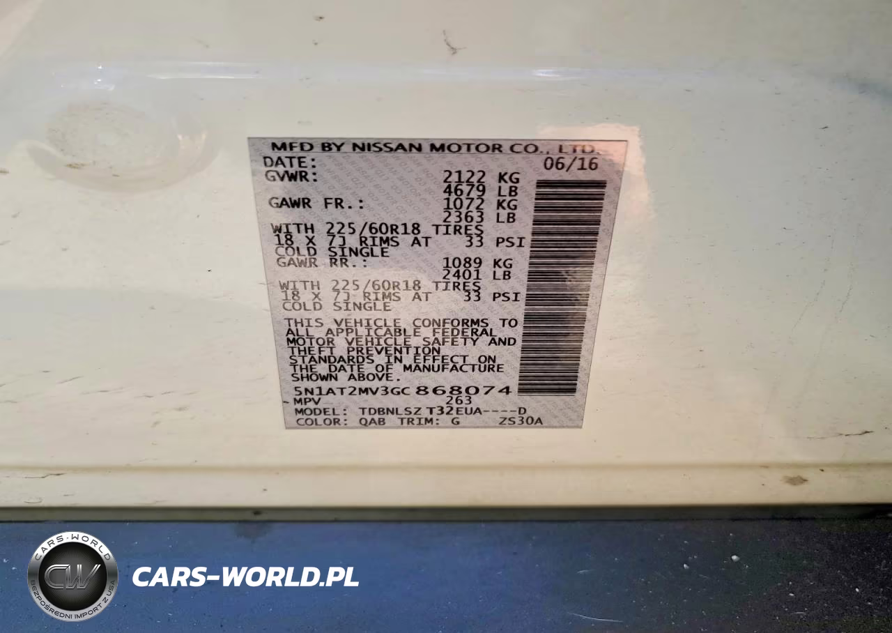 2016 Nissan Rogue Sl VIN:5N1AT2MV3GC868074 - 12