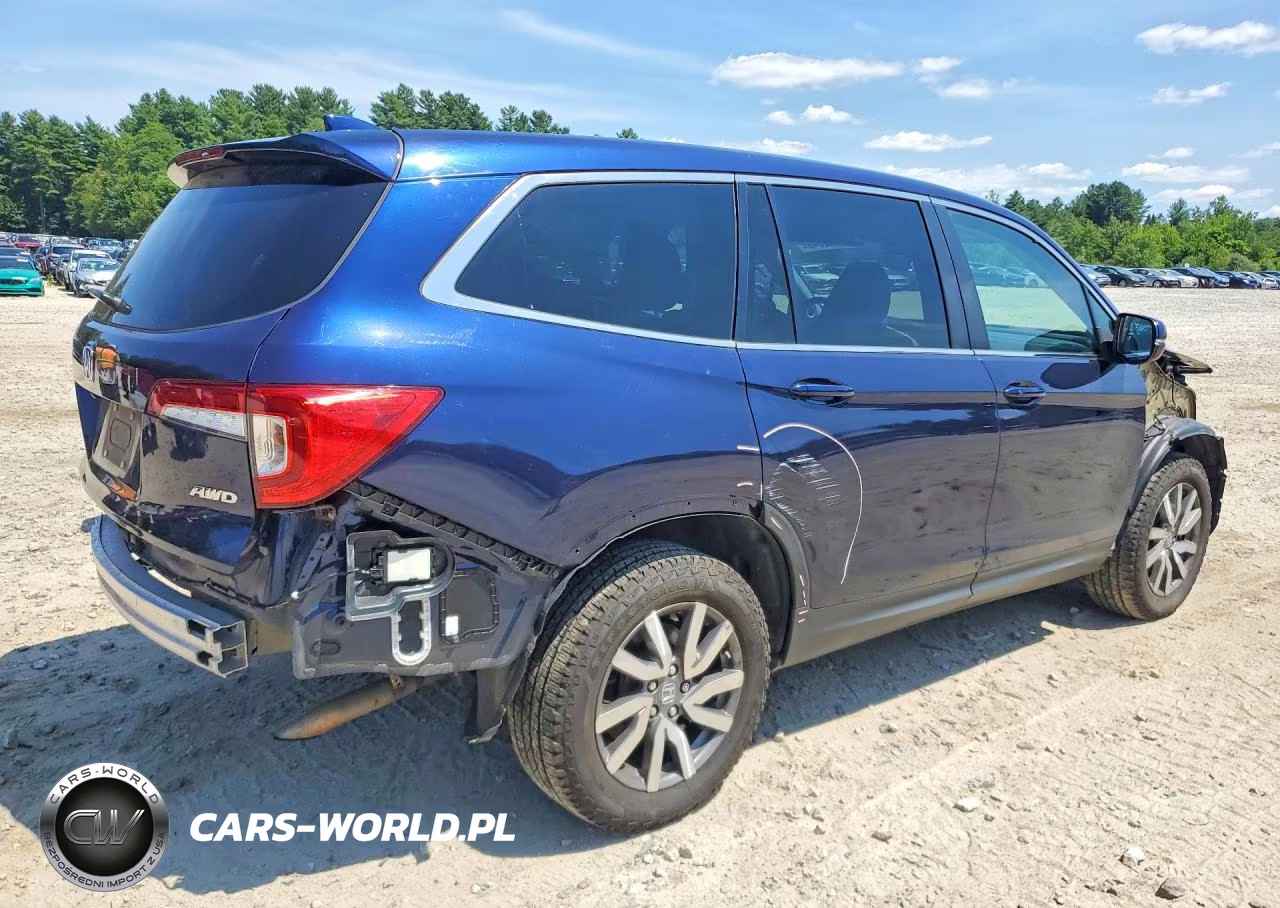 2020 Honda Pilot Ex VIN:5FNYF6H32LB022509 - 3