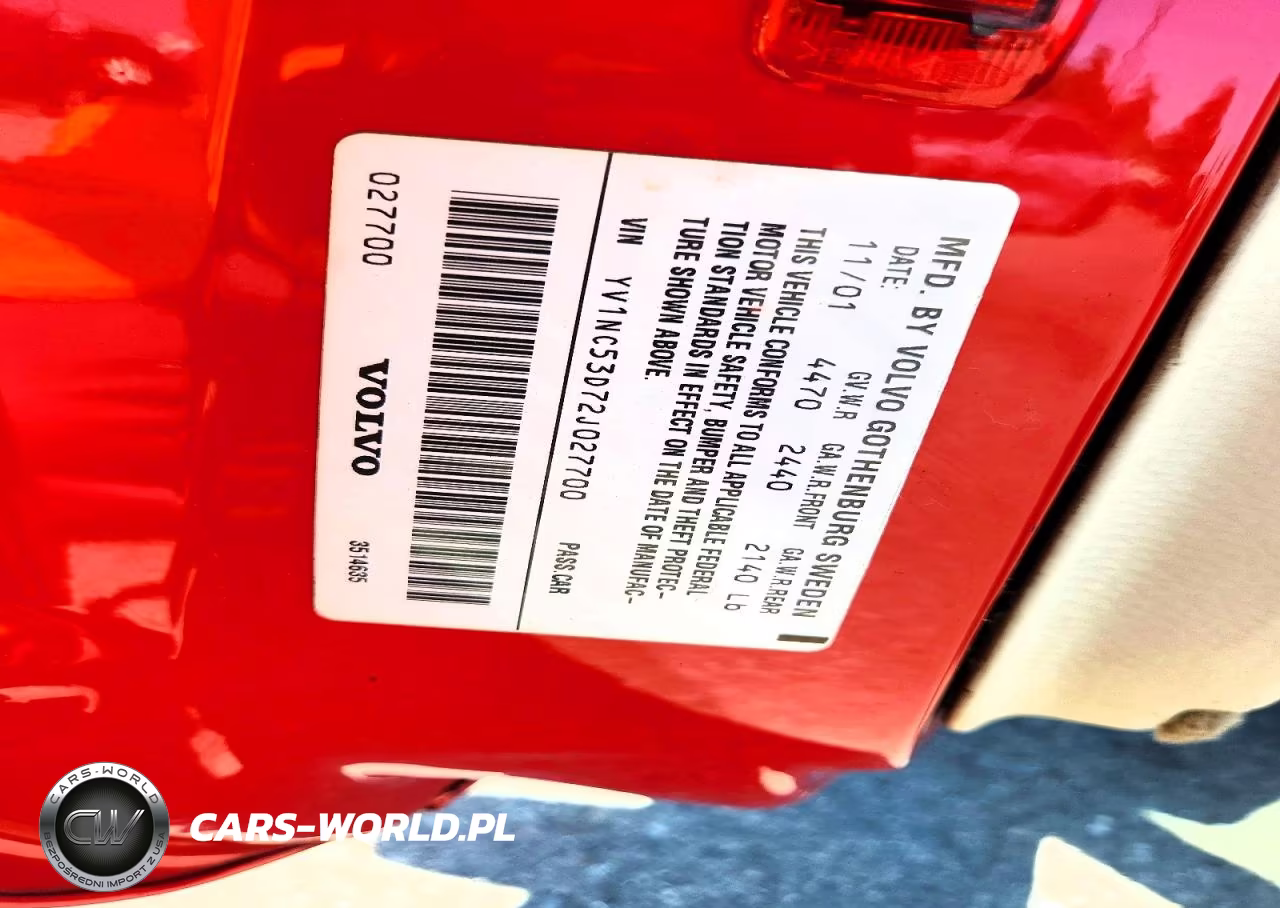 2002 Volvo C70 VIN:YV1NC53D72J027700 - 12