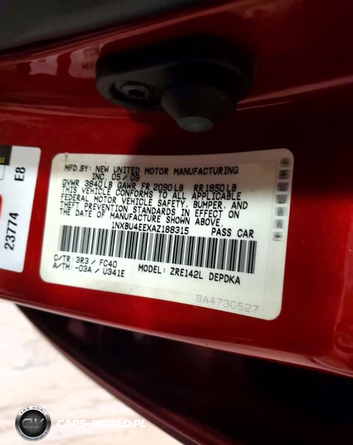2010 Toyota Corolla Le VIN:1NXBU4EEXAZ188315 - 12