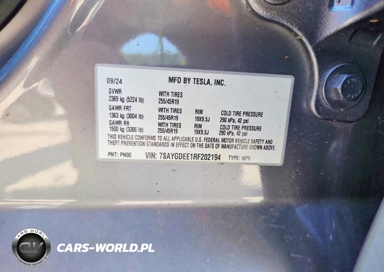 2024 Tesla Model Y VIN:7SAYGDEE1RF202194 - 13