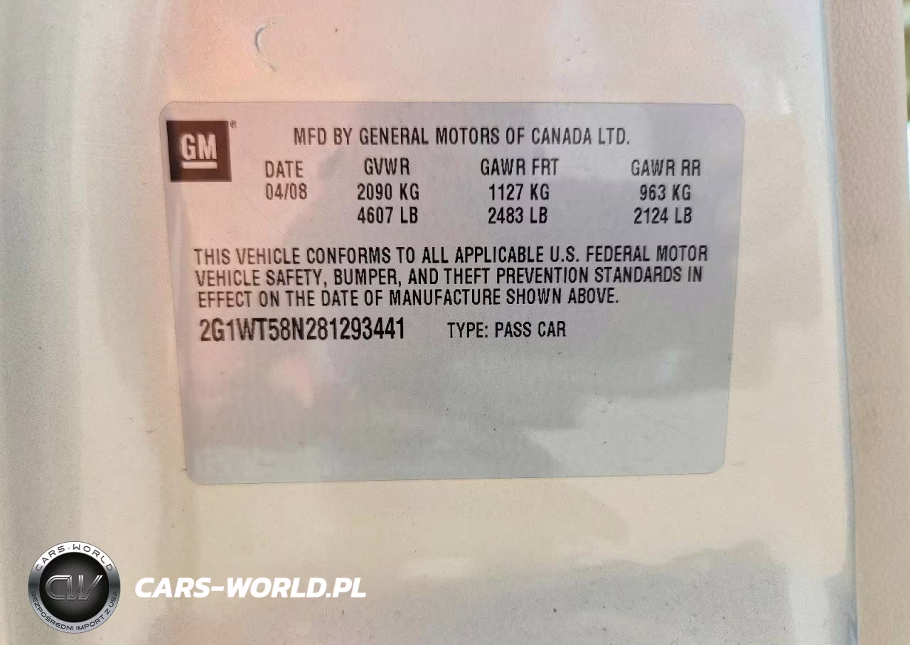 2008 Chevrolet Impala Lt VIN:2G1WT58N281293441 - 12