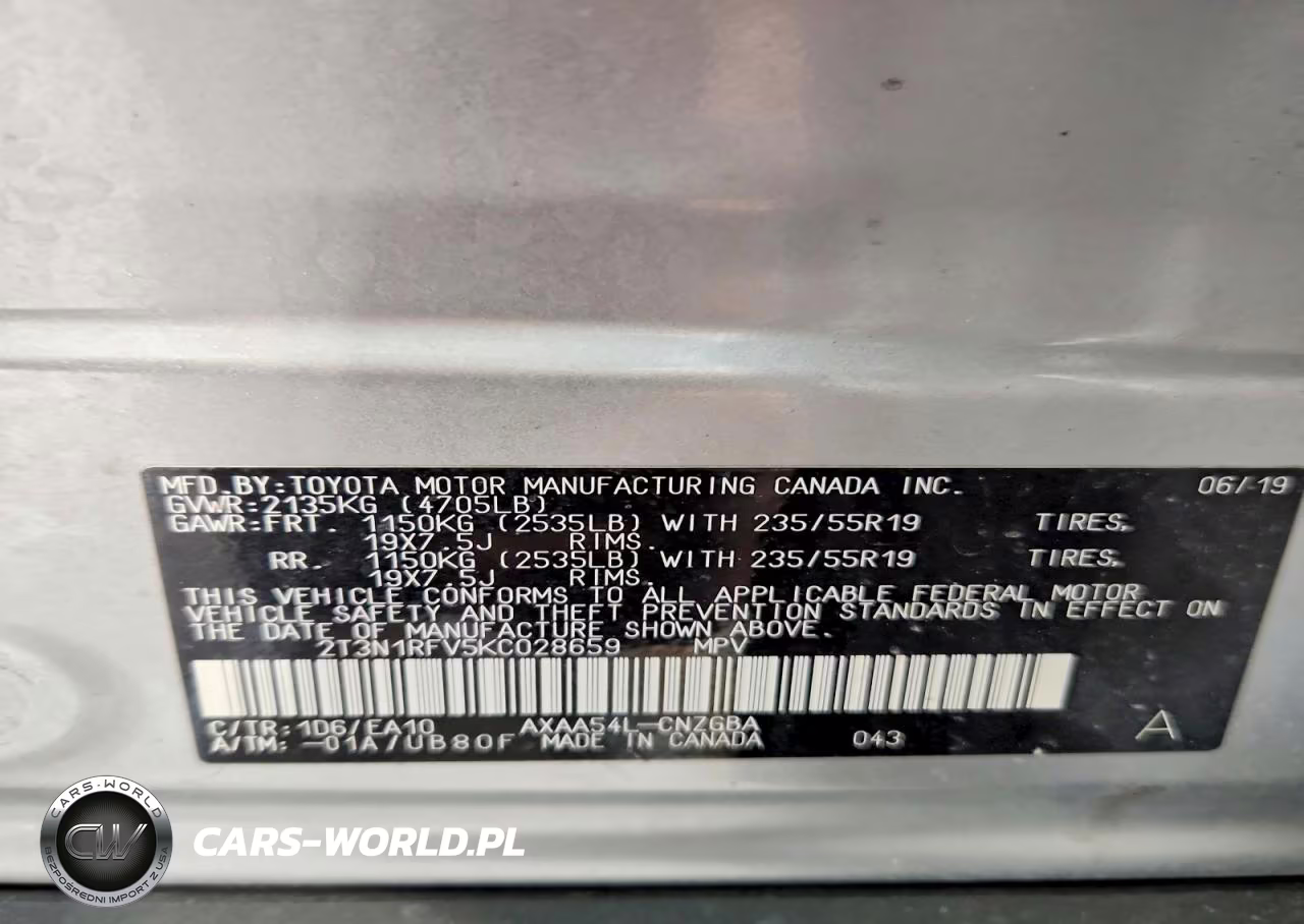 2019 Toyota Rav4 Limited VIN:2T3N1RFV5KC028659 - 13