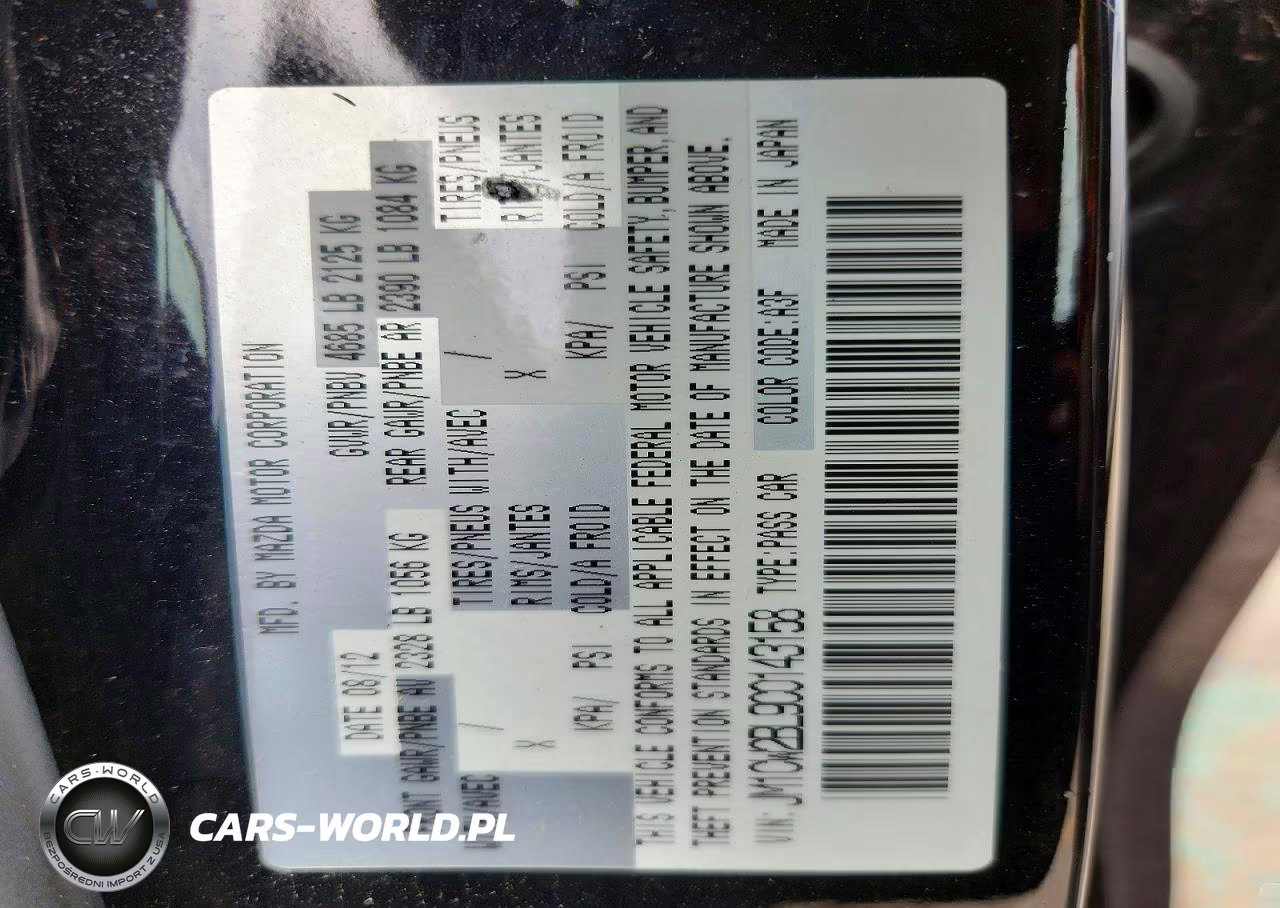 2012 Mazda 5 VIN:JM1CW2BL9C0143158 - 12