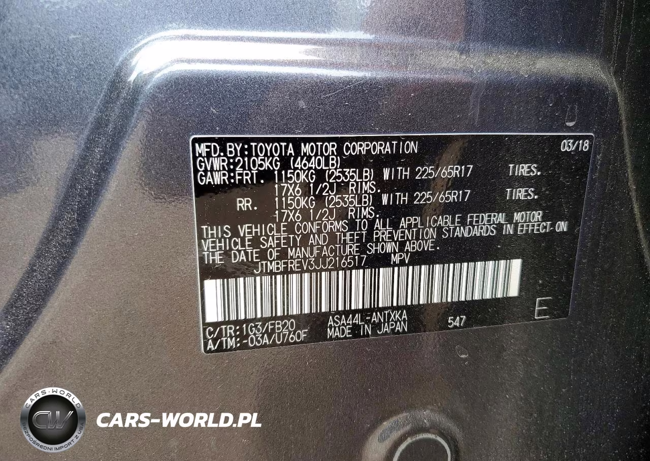 2018 Toyota Rav4 Le VIN:JTMBFREV3JJ216517 - 13