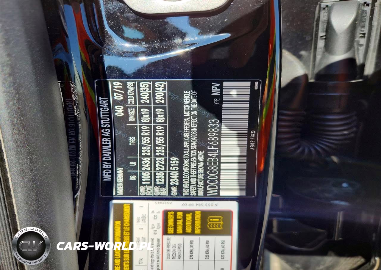 2020 Mercedes-Benz Glc 300 4Matic VIN:WDC0G8EB4LF689833 - 14
