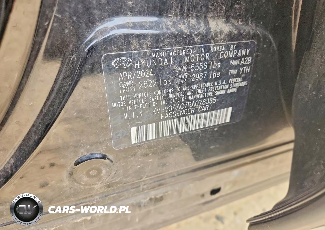 2024 Hyundai Ioniq 6 Sel VIN:KMHM34AC7RA078335 - 12