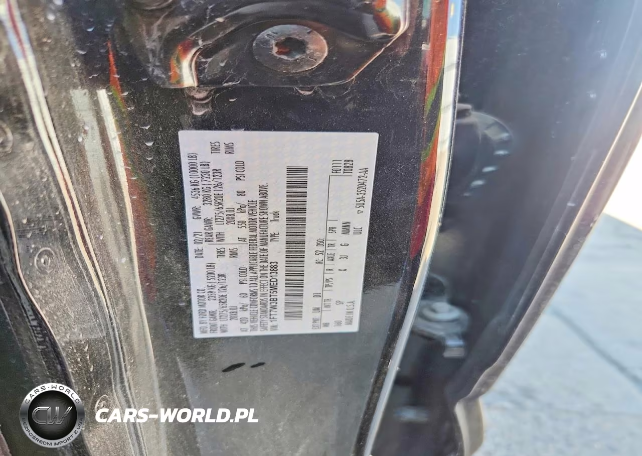 2021 Ford F350 Super Duty VIN:1FT7W3BT5MED13883 - 12