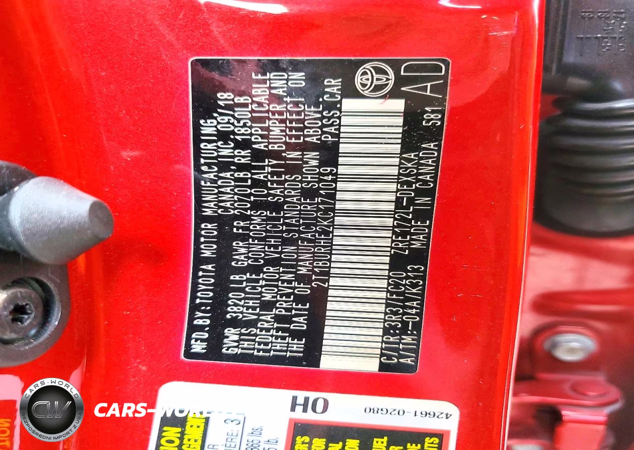 2019 Toyota Corolla Se VIN:2T1BURHE2KC171049 - 13