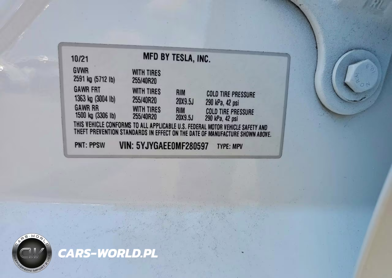 2021 Tesla Model Y VIN:5YJYGAEE0MF280597 - 13