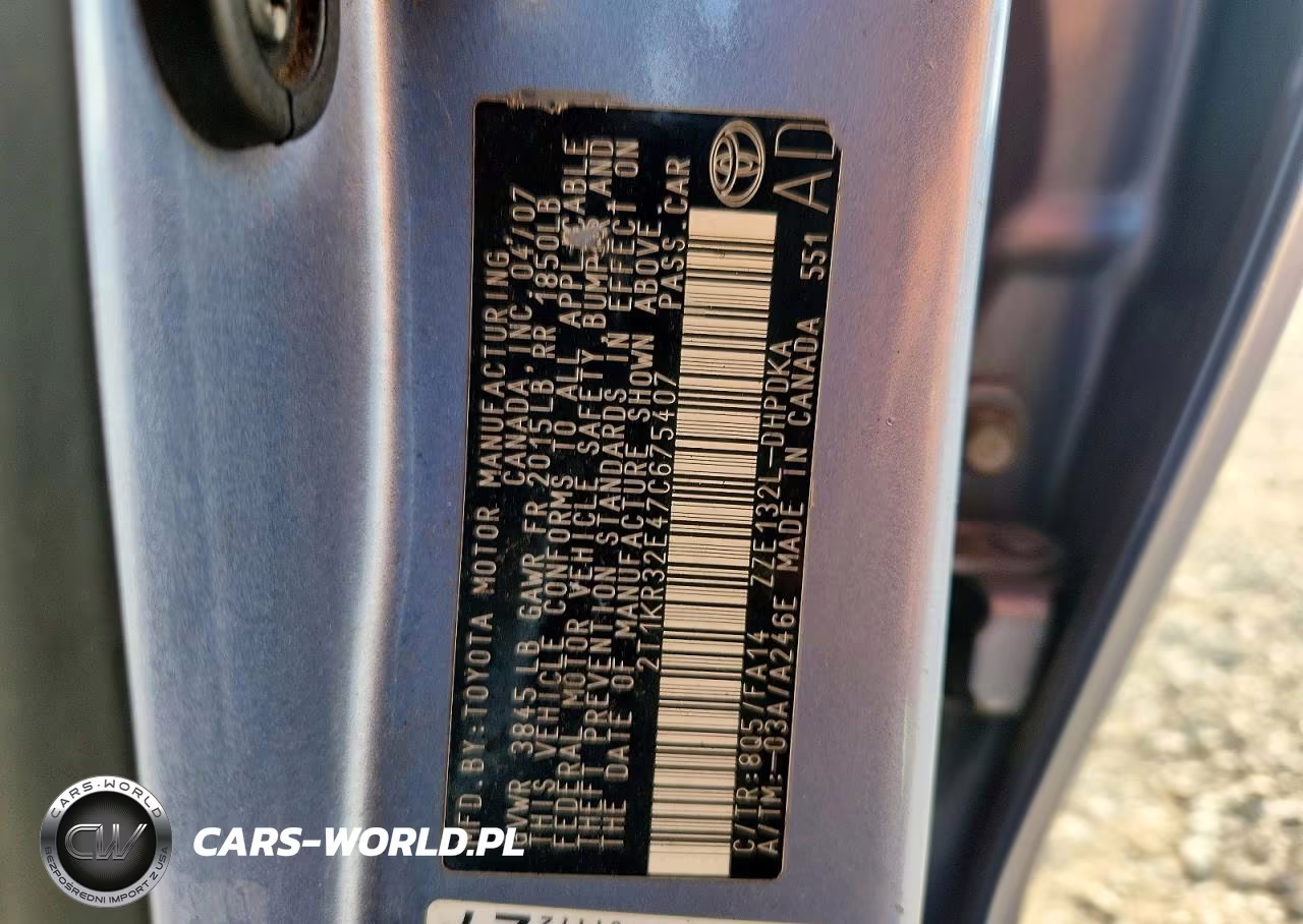 2007 Toyota Corolla Matrix Xr VIN:2T1KR32E47C675407 - 12