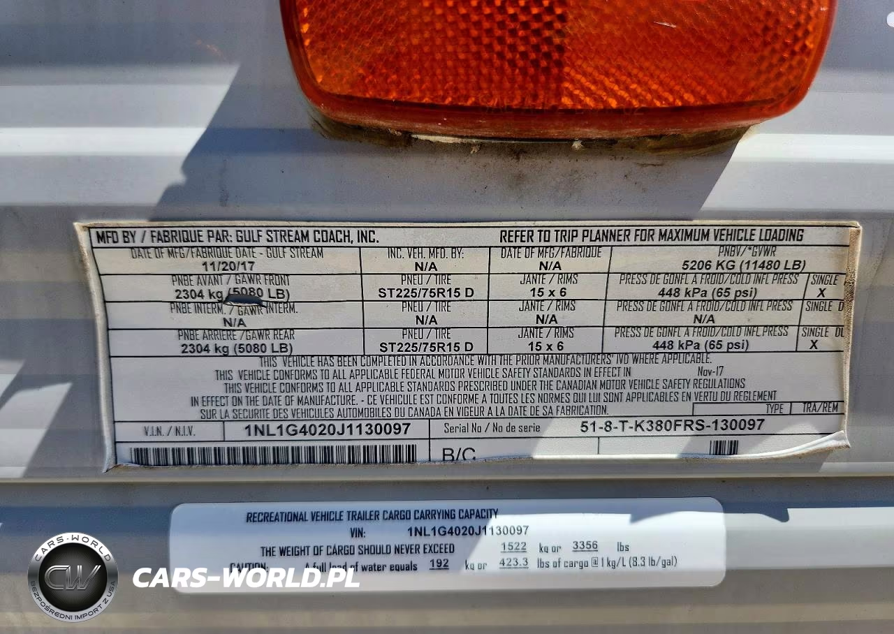 2018 Gulf Stream Kingsport Camper VIN:1NL1G4020J1130097 - 10