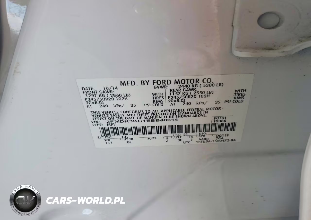 2014 Ford Edge Limited VIN:2FMDK3KC1EBB40614 - 12